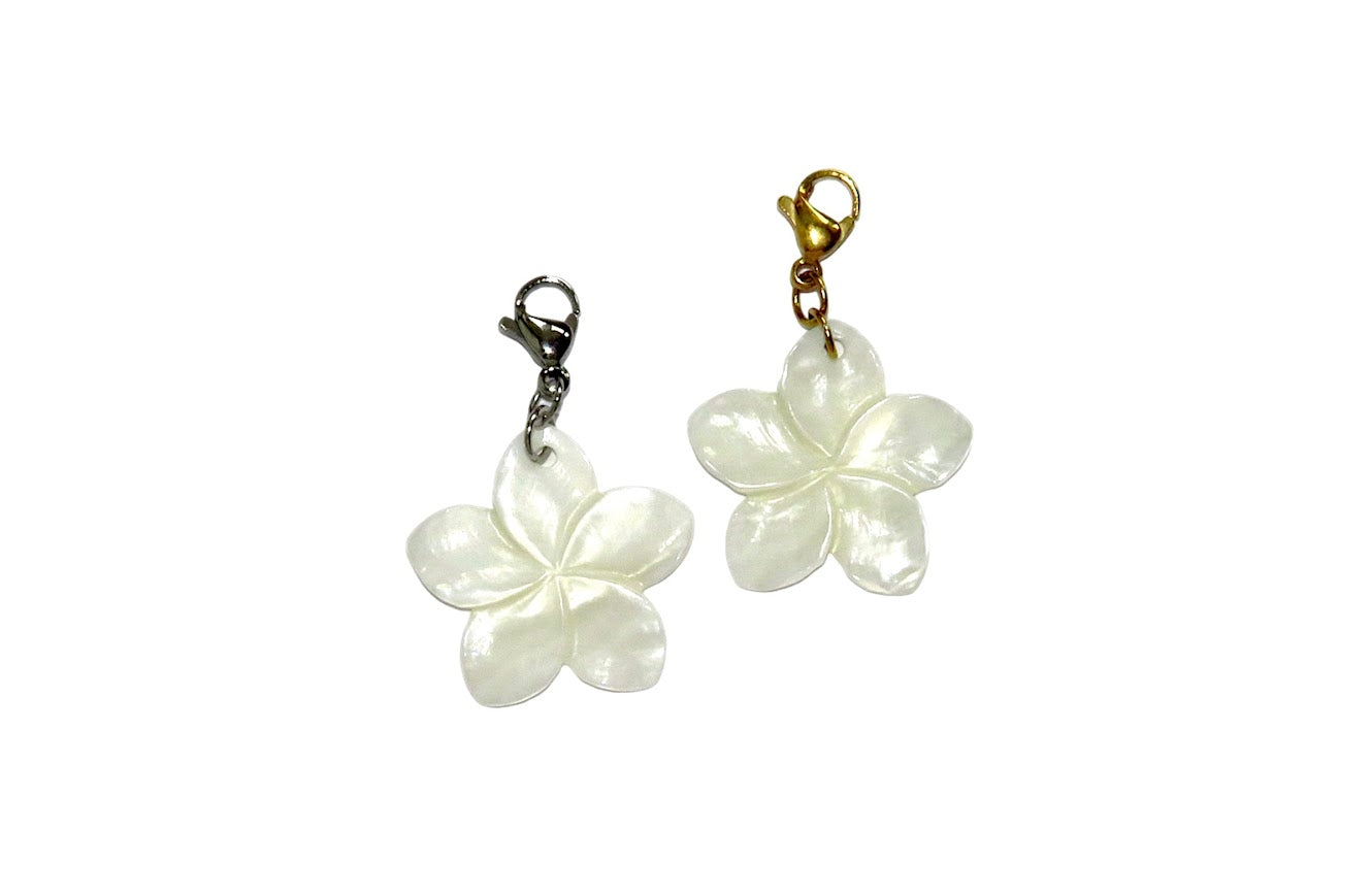MOTHER-OF-PEARL FLOWER CHARM
