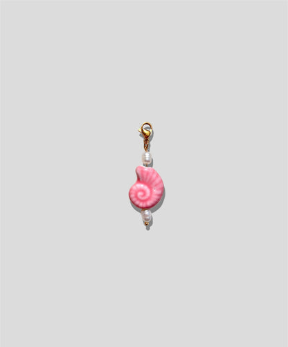 PINK SNAIL CHARM