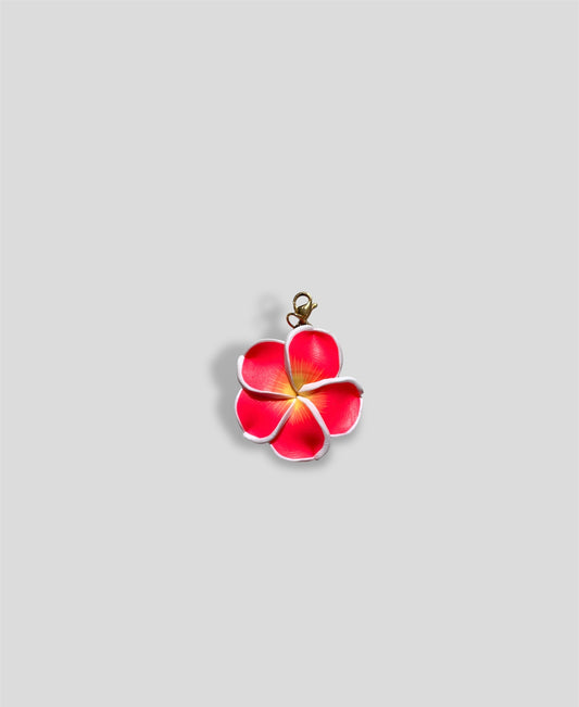 PINK HIBISCUS FLOWER CHARM